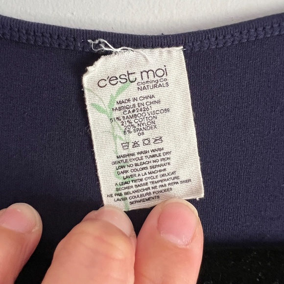 Navy Bamboo C’est Moi dress - Picture 4 of 10